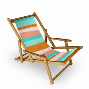 SunshineCanteen Popsicles in the Sun Sling Chair - Deny Designs: UV & Water-Resistant, Hardwood Frame - 1 of 3
