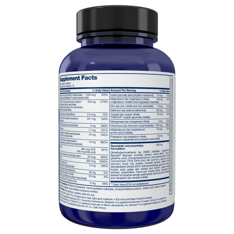 Focus Factor Brain Supplement &#38; Complete Multivitamin for Memory, Concentration and Focus - 60ct, 3 of 6