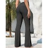 Wikineon Womens Beach Cover Up Pants Boho Crochet Knit High Waist Drawstring Sheer Hollow Swim Pant Swimwear - 4 of 4