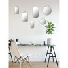 Storied Home: 6-Piece Velvet-Edged Novelty Shape Mirrors, Wall Mount, Polyester Frame - 3 of 4