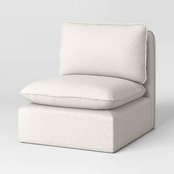 Haven French Seam Modular Sectional Sofa Cream (Chair Piece) - Threshold™