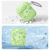 BONGEEK for AirPod Case 2nd 1st Generation Case Cover, Flower Engraved Full Protective Case Soft Silicone Pattern LED Visible,Lettuce Green - 3 of 4