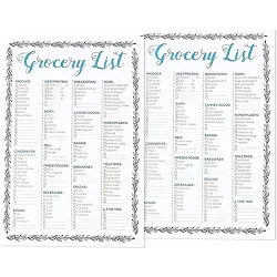 Best Paper Greetings 2-Pack Magnetic Grocery List, To-do List Notepads, Shopping Note Pad for Fridge, 50 Sheets per Pad, 9.25" x 6.25"