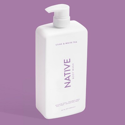 Native Body Wash with Pump - Lilac &#38; White Tea - Sulfate Free - 36 fl oz_4