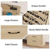 Dresser for Bedroom, 4 Drawer Small Dresser with Charging Station for Living Room, Chest of Drawers - 4 of 4