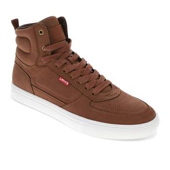 Levi's Mens Liam Hi Synthetic Leather Casual Hightop Sneaker Shoe