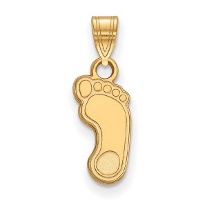 Black Bow Jewelry 10k Yellow Gold North Carolina Tar Heels NCAA Small Pendant - 1 of 3