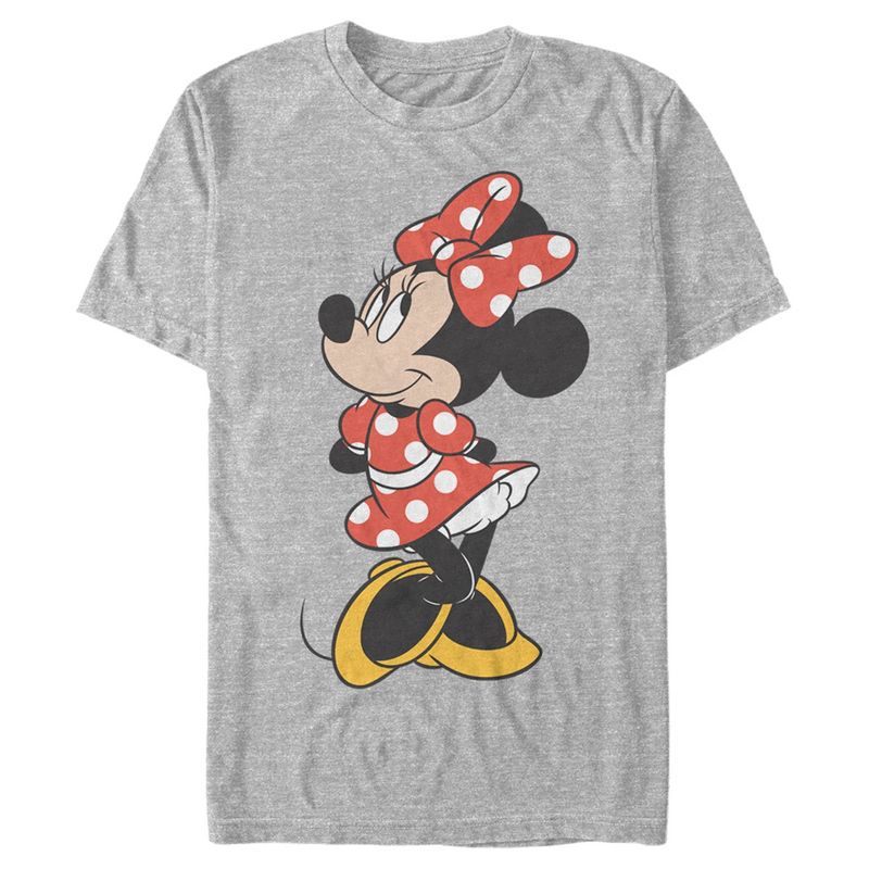 Men's Mickey & Friends Minnie Mouse Portrait T-Shirt, 1 of 6