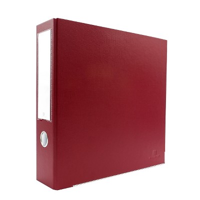 Bindertek 3-Ring 3-Inch Premium Binders Brick Red 3EFN-BR