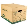 Universal Recycled Heavy-Duty Record Storage Box, Letter/Legal Files, Kraft/Green, 12/Carton - 2 of 4