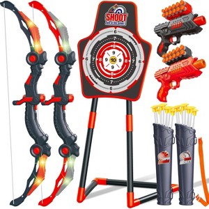 2-Pack LED Archery Set for Kids with 20 Suction Cup Arrows, Indoor/Outdoor Sport Toy for Ages 4-12 - 1 of 4
