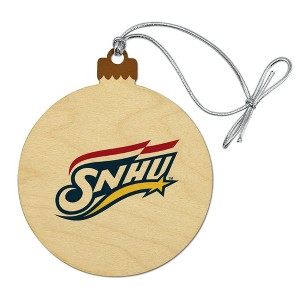 Southern New Hampshire University Primary Logo Wood Christmas Tree Holiday Ornament - 1 of 4