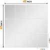 Wall Mirror Tiles, 16"x12"x12count Full Length Home Gym Mirror for Garage, Bedroom, Over The Door - 2 of 4