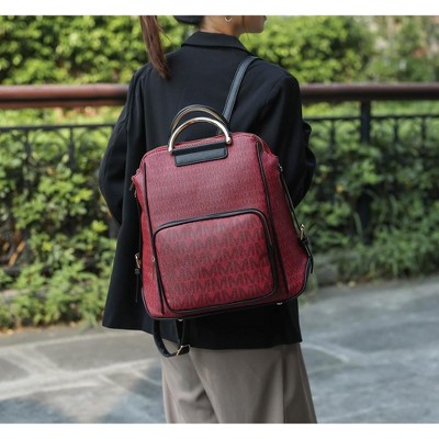 MKF Collection June Vegan Leather Travel Backpack M Logo Printed by Mia K - Lavender — фото 2