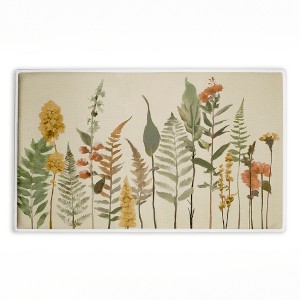 Stupell Industries Simple Fall Botanics Printed Plush Bath Mat And Bath Rug, Design By Elizabeth Medley, 18"X30" - 1 of 4