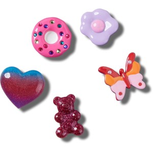 Crocs Jibbitz Purple and Pink Lifestyle Shoe Charms 5pk - 1 of 4