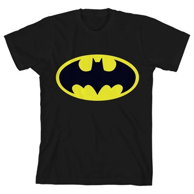 Batman Logo Boy's Black T-shirt-small : Target