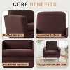 Home Imports Emporium Teddy Fleece Accent Chair for Living Room in Espresso - 3 of 4