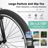 INFURNIC Bicycles 26 Inch Mountain Bike with 21 Speeds and Dual Disc Brakes for Women and Teens, White, 69"*27"*39" - 2 of 4