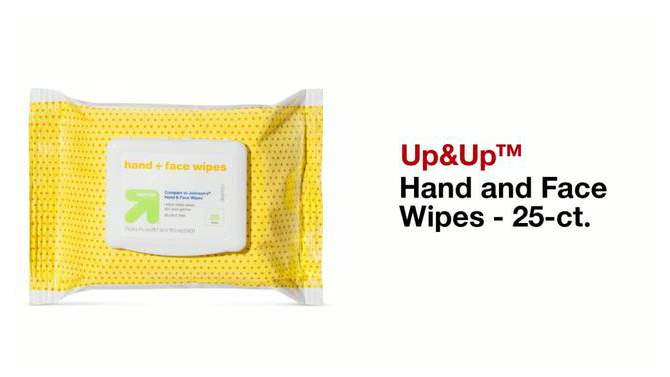 Hand and Face Wipes - 25ct - up &#38; up&#8482;, 2 of 9, play video
