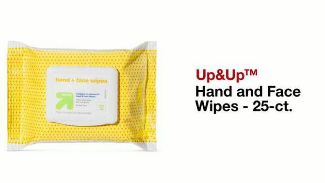 Hand and Face Wipes - 25ct - up &#38; up&#8482;, 2 of 8, play video
