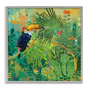 Stupell Industries Toucan Rainforest Nature, 12" x 12" - 1 of 4