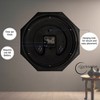 Clockswise Non-Ticking Octagon Plastic Analog Wall Clock - Elegant Decorative Accent for Home Décor in Bedroom, Bathroom - 4 of 4