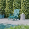 Flash Furniture Newport HDPE Adirondack Chair with Cup Holder and Pull Out Ottoman, All-Weather HDPE Indoor/Outdoor Lounge Chair - image 4 of 4