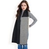 Anna-Kaci Women's Color Block Knitted Scarf with Gradient Design and Soft Warm Fabric - 3 of 4