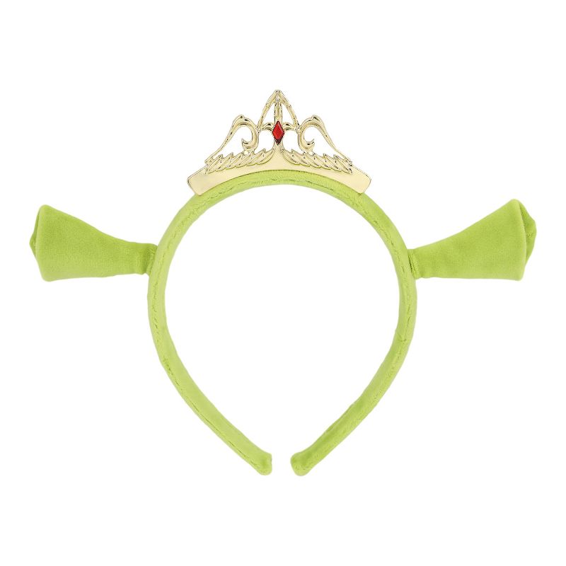 Shrek Fiona Ogre Crown Ears Headband and Heart Necklace Set, 2 of 7