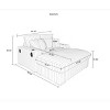 Vynxaria Loveseat with Ottoman and 4 Toss Pillows Built-in Cupholder, Wireless Charging/2 USB Ports, Bluetooth Speaker - 2 of 4