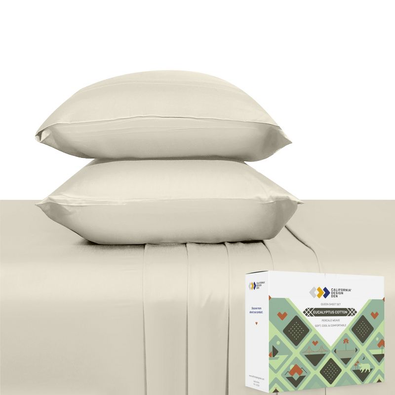 Soft Cooling Sheet Sets | 100% Natural - Cotton & Viscose from Eucalyptus Blend by California Design Den, 1 of 6