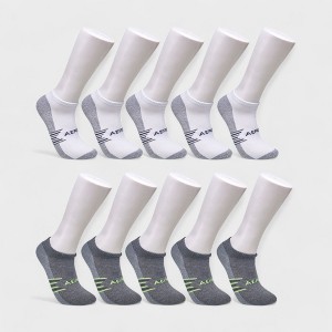 Aeropostale Men's 10-Pack Low Cut Socks - Comfort Stretch, Moisture Wicking, Smooth Toe Seam (Shoe Size 6-12) - 1 of 4