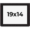 PosterPalooza | Modern Shadow Box 1" Depth Black Picture Frame - UV Acrylic, Backing Board, Hanging Hardware - 2 of 4
