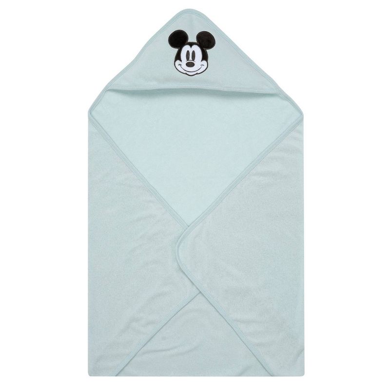 Lambs &#38; Ivy Disney Baby Classic Mickey Mouse Baby/Infant Hooded Towel, 1 of 6