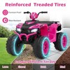 Honeyjoy 24V Kids Ride-On Electric ATV 4-Wheeler Quad Car with Wireless Connection Black/Blue/Pink/Red/Purple - 2 of 4