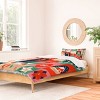 Deny Designs Twin/ Twin Extra Long Emanuela Carratoni Christmas Patchwork Duvet Cover and Pillow Sham Red - 2 of 4