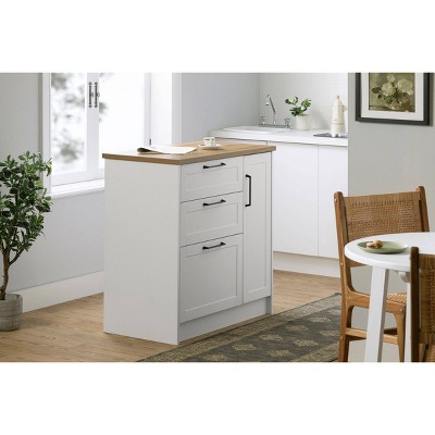 Savannah Kitchen Island with Storage - Thumbnail 5