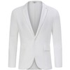 Clearlove Tuxedo Jackets One Button Slim Fit Formal Suits Blazer with Bow Tie Formal Blazer - 3 of 4