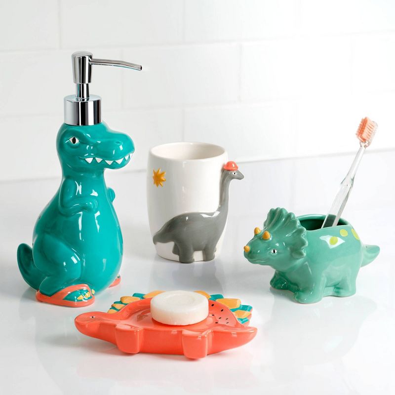 4pc Dinosaur Kids&#39; Bath Set - Allure Home Creations, 3 of 15