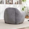 Lyngins Plush Faux Fur Bean Bag Chair, Ergonomic Lazy Chair, Stylish Accent Chair, Bean Bag Sofa Chair with Back Support,  Stuffed Floor Sofa - 4 of 4