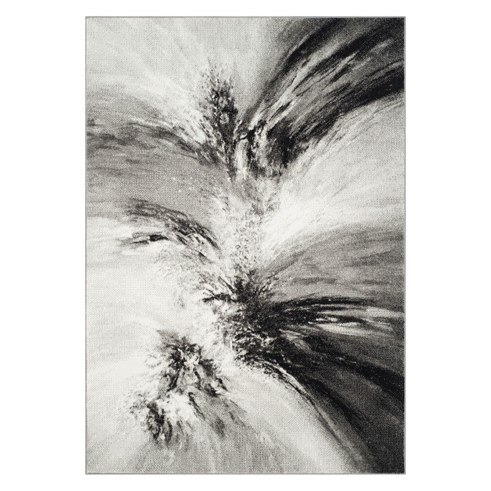 4'x6' Tie Dye Design Area Rug Gray - Safavieh