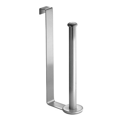 iDESIGN Classico Metal Toilet Paper Reserve Over the Tank Tissue Organizer Chrome Silver