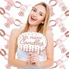 Big Dot of Happiness Pink Rose Gold Birthday - Banner and Photo Booth Decorations - Happy Birthday Party Supplies Kit - Doterrific Bundle - 2 of 4