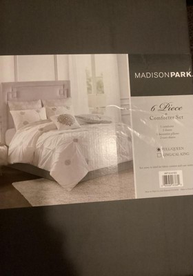 Alicia King/california King 6pc Cotton Comforter Set Gray/ivory : Target