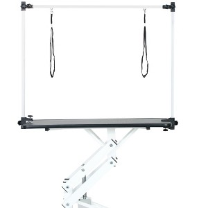 YOOCOZZ 42.5'' Adjustable Heavy Type Hydraulic Pet Dog Grooming Table (Upgraded) with Adjustable Arm and Noose-Black - 1 of 4