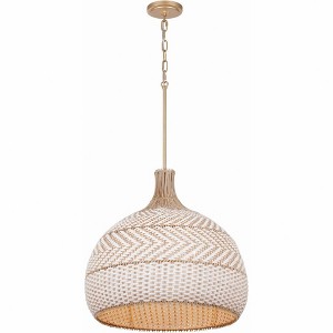 Crystorama Lighting Zanzibar 5 - Light Chandelier in  Soft Gold - 1 of 4