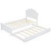 NicBex Full Size Platform Bed Modern Wooden Bed Frame with Twin Size Trundle and Pull Out 4-Layer Shelves for Bedroom and Living Room - 4 of 4