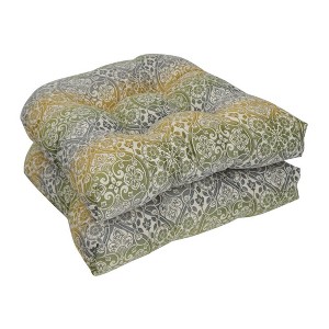 Blazing Needles, 19-inch U-Shaped Premium Outdoor Tufted Dining Chair Cushions (Set of 4) - 1 of 1