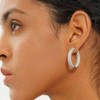 Iced Out Hoop Earrings, Cubic Gold Hypoallergenic, Luxury Fashion Circle Earrings for Men Women - 3 of 4